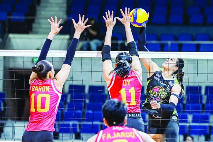 sports_Van.JPG_resized Brooke Van Sickle delivers an impressive comeback performance, powering the Nxled Chameleons to a straight-sets victory over the PLDT High Speed Hitters in their PVL All-Filipino Conference opener. PVL