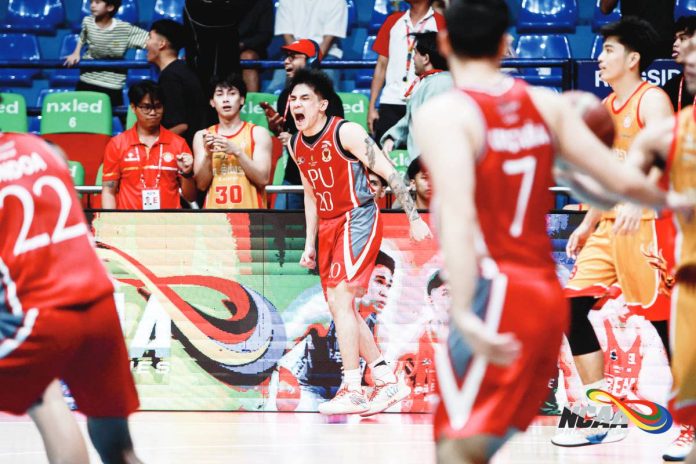 sports_Vill_resized_resized Lyceum of the Philippines University Pirates’ Renz Villegas celebrates after sinking the game-winning jumper against the San Sebastian College-Recoletos Golden Stags in their NCAA Season 102 men’s basketball encounter. NCAA