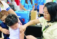 MISINFORMATION STALLS VAX DRIVE; Iloilo City races to close immunization gap with new drive Health workers inoculate children during a school-based immunization drive in Iloilo City. The CHO is mounting an expanded School-Based Immunization program running from October 19 to December 13, 2026, aiming to reverse last year's low turnout among Grade 1 and Grade 7 students and counter social media misinformation. ILOILO CITY HEALTH OFFICE PHOTO
